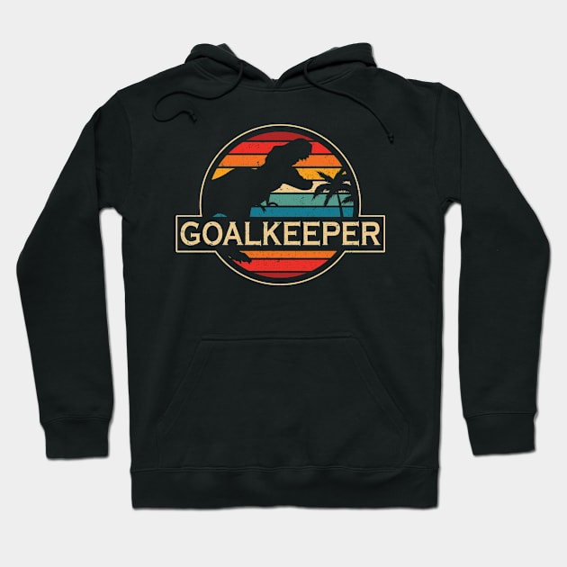 Goalkeeper Dinosaur Hoodie by SusanFields